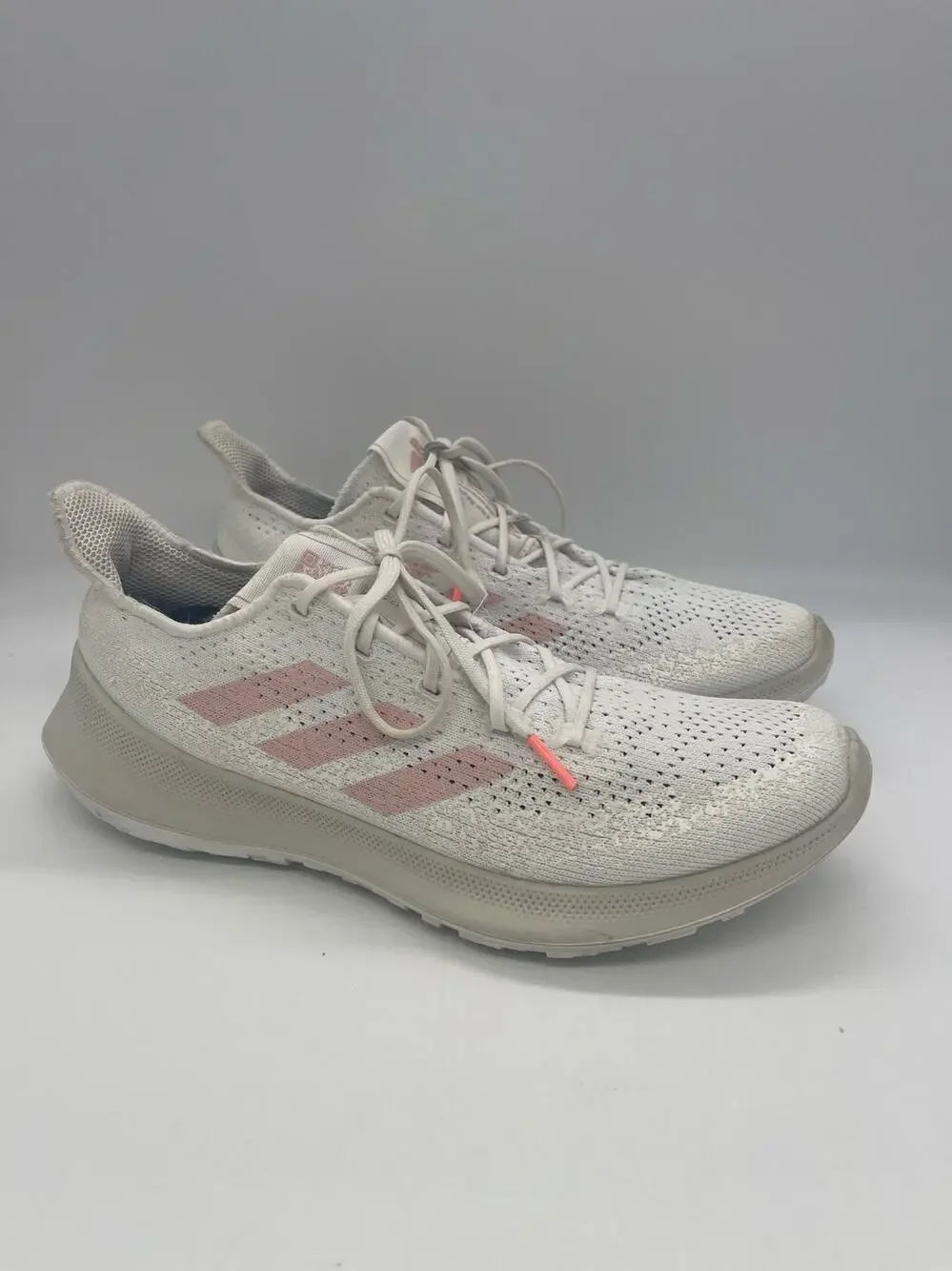 Adidas Womens Sensebounce Plus White Running Shoes Sneakers Size 9.5